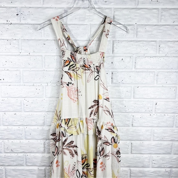 FREE PEOPLE Anita Maxi Dress Endless Summer Tiered Ruffle Watercolor Floral XS - Picture 3 of 14